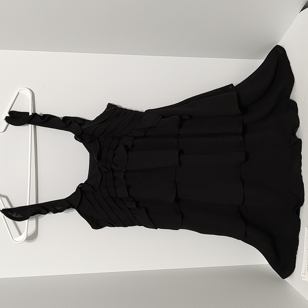 Black MNG Ruffled Dress sz Small